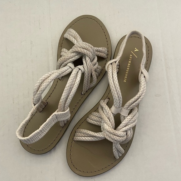 Anthropologie Reeta sandals size 36Euro 5.5 US strappy rope flat NWOT - Picture 5 of 7